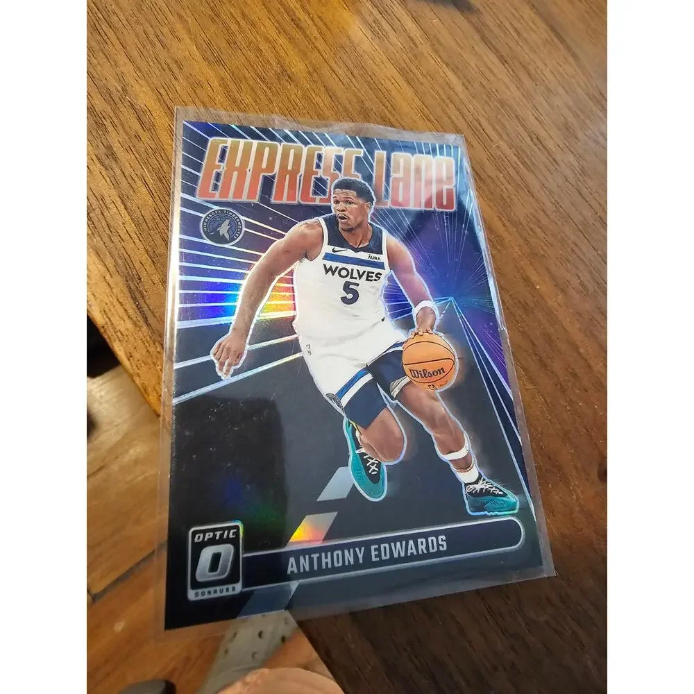 Anthony Edwards 2023-24 Panini Donruss Optic #24 - Express Lane - Purple Prizm